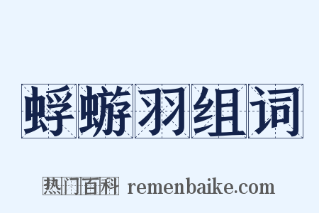 蜉蝣羽组词是什么意思的图片